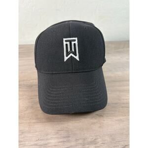 Tiger Woods Collection Black Men's Golf Hat Fitted Flex EUC